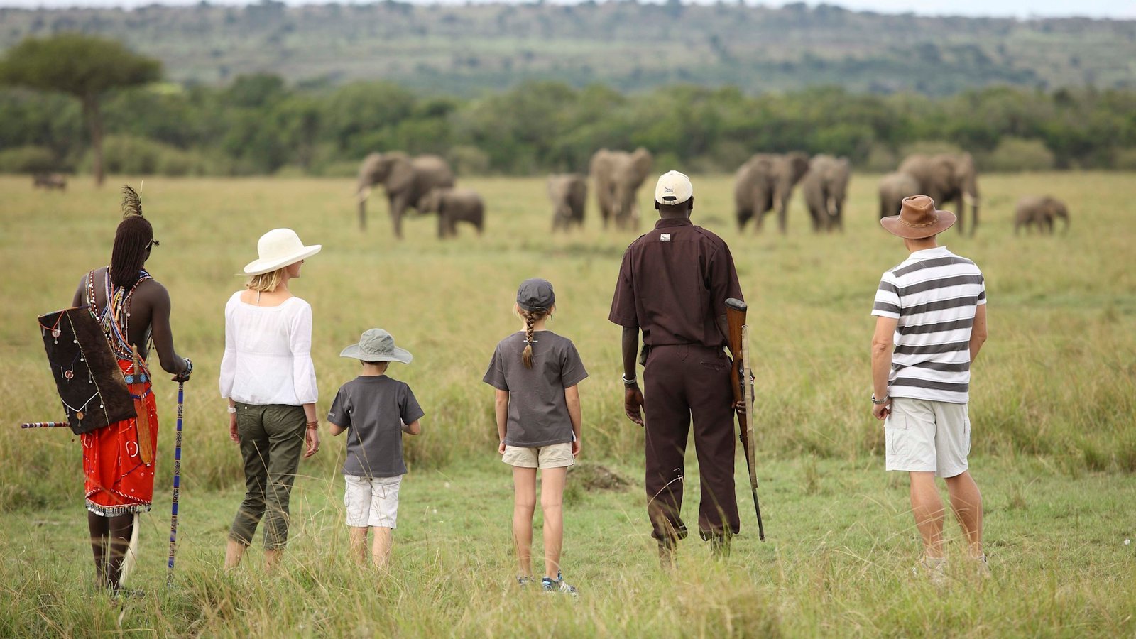Young explorers on safari
