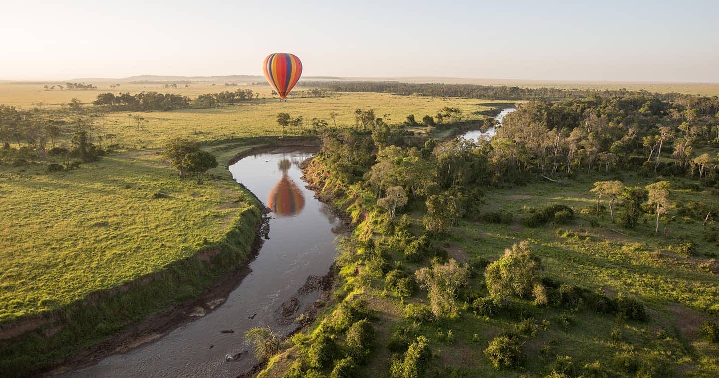 Balloon safari over the Masai Mara