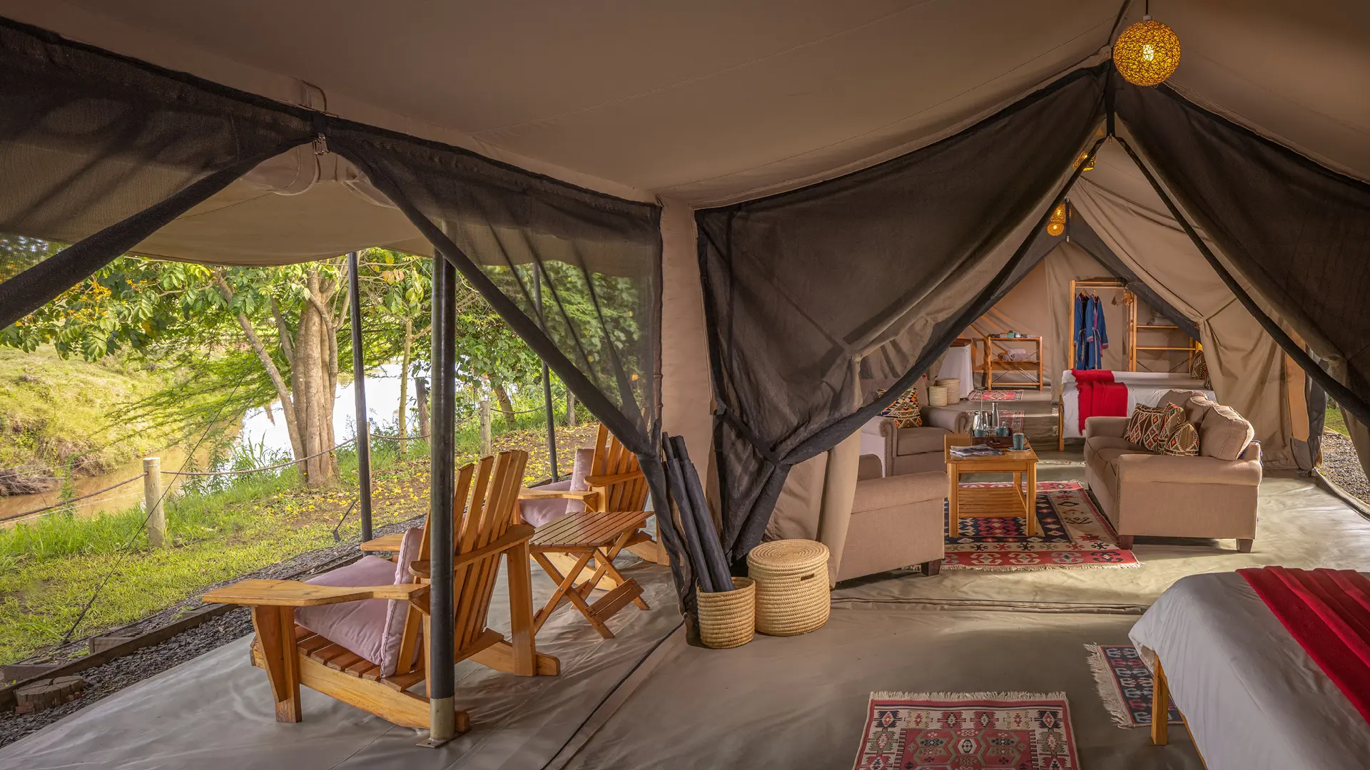 Family safari tent