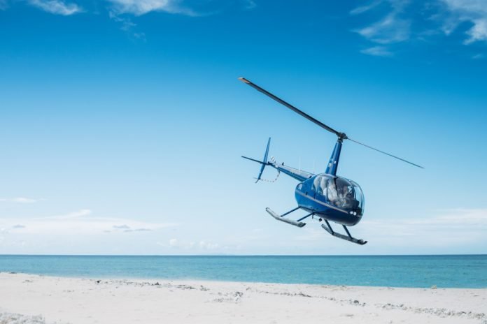 helicopter at the beach helicopter safari