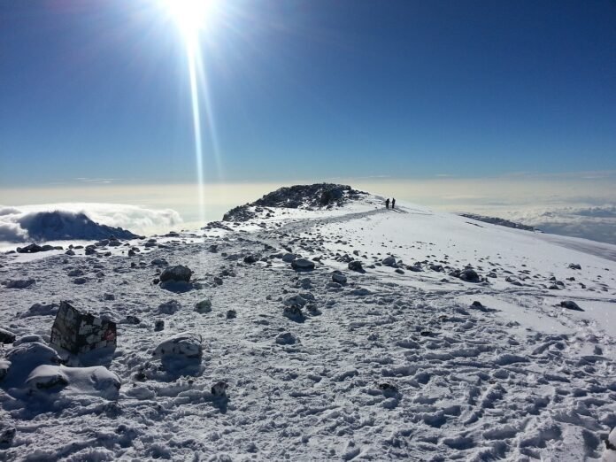 the view from the top of kilimanjaro