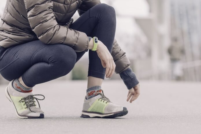 a person with a personal tracker