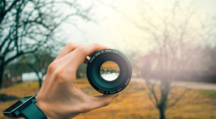 Ultimate Guide to Safari Photography A man checking out a lens before wildlife photography