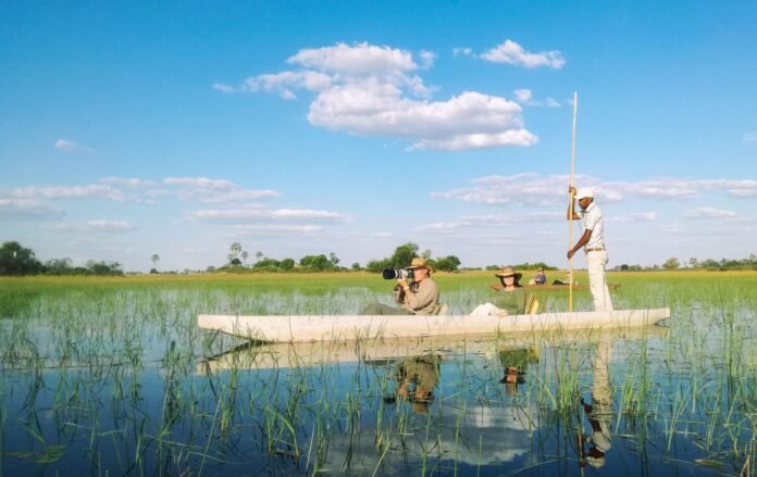 okavango-delta Tourists Okavango Delta