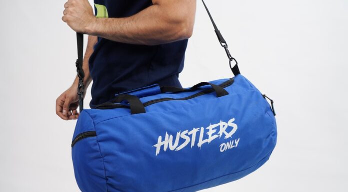 Lightweight Duffle Bag For Safari man with a duffel bag