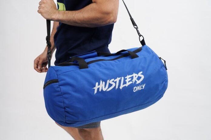 duffel bags man with a duffel bag