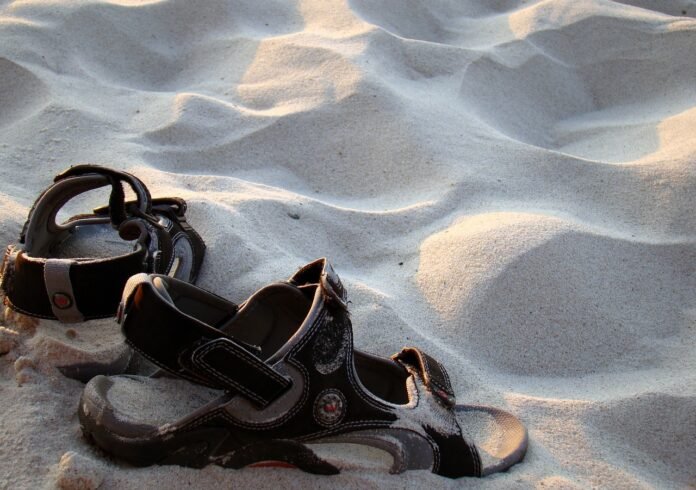 safari sandals in Africa safari sandals in the dirt