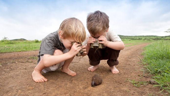 kids on safari